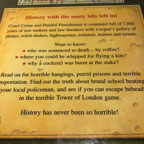 Fun kids History Book Cruel Crime & Painful Punishment scholastic hard cover - Picture 3 of 9
